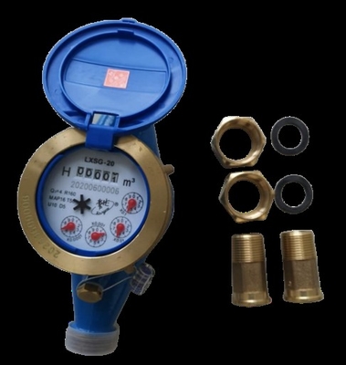 Magnetic Drive 1/2 Inch R160 Multi Jet Cold Water Meter Cast Iron Body External Adjustment OEM Support Horizontal Installation