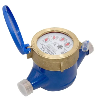 Brass Body Dry Type Conventional Water Meter with Multi Jet DN15 20 25 32 40 50 R80 R100 R125 R160 OEM Supported
