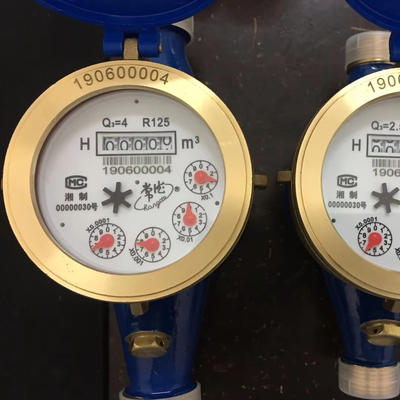 Brass Body Dry Type Conventional Water Meter with Multi Jet DN15 20 25 32 40 50 R80 R100 R125 R160 OEM Supported
