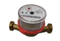 1/2'' Single Jet Brass Body Water Meter with Pulse Output Function