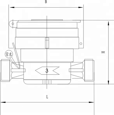 Single Jet Dry Type Cold Water Meter (LXSG-8D-25D) for Direct Drinking Water
