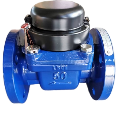 4 Inch to 8 Inch Horizontal Woltmann Dry Type Detachable Measuring Unit Industry Cold Water Meter