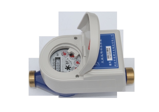 AMR Wireless Residential Brass Water Meter LORA/GPRS/GSM Horizontal Installation OEM Customizable